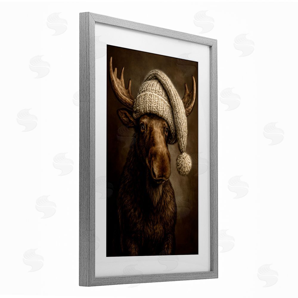 Kelley Parker Northwood Gentle Giant Gray Framed Print Under Glass Wall Art