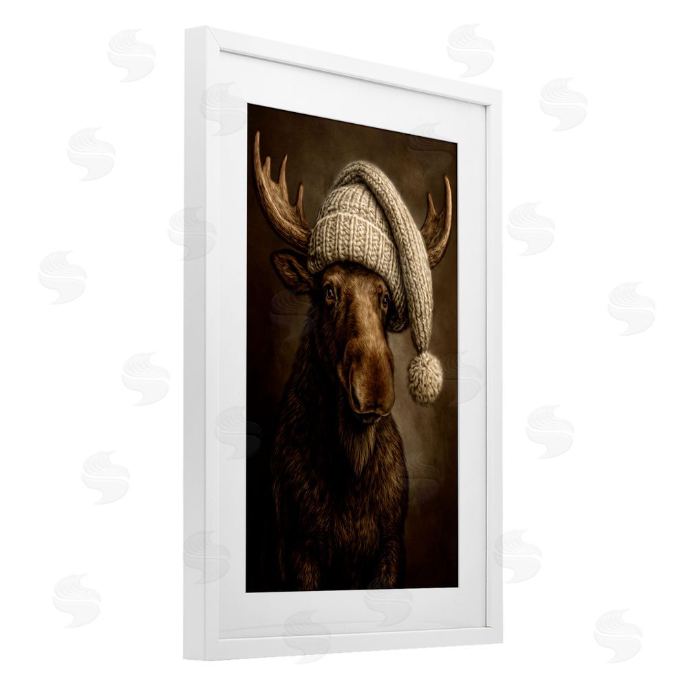 Kelley Parker Northwood Gentle Giant White Framed Print Under Glass Wall Art