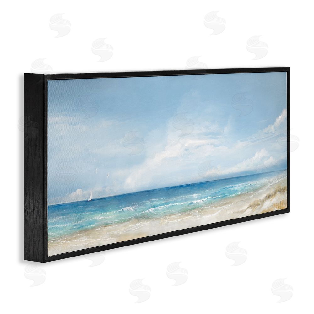 Ruane Manning Open Panoramic Sea Black Framed Giclee Wall Art