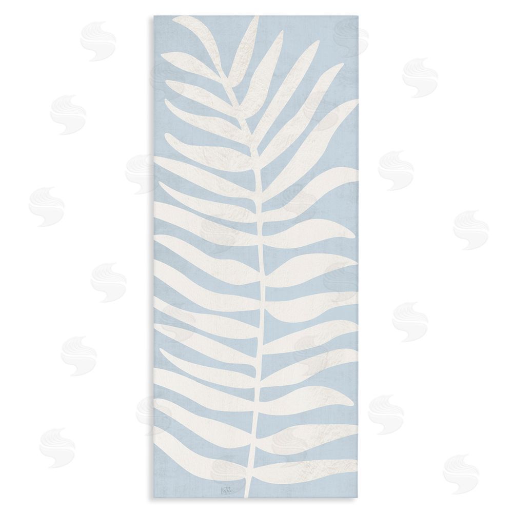 Natalie Carpentieri Minimal Leaf Silhouette Stretched Canvas Wall Art