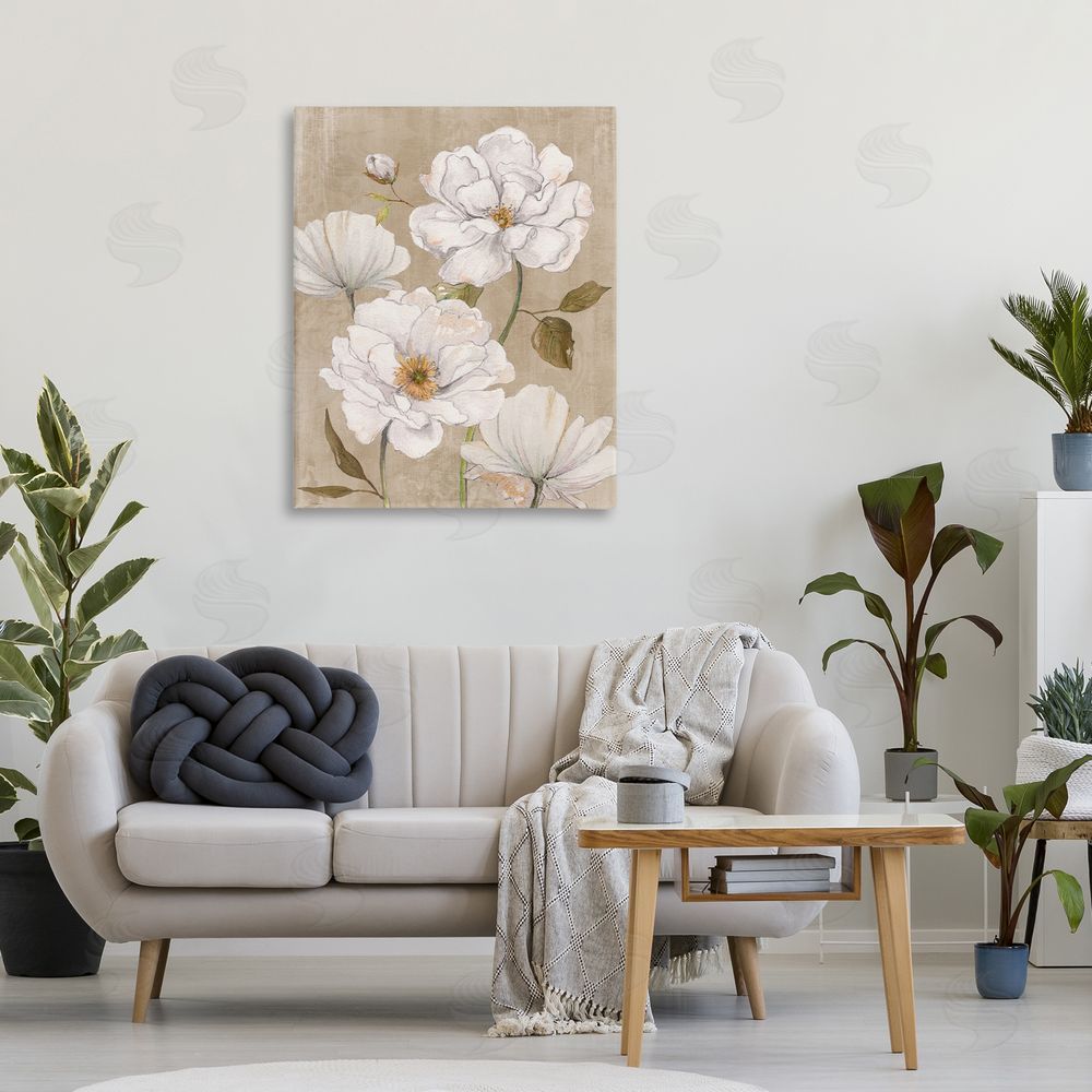Carol Robinson Rustic Magnolia Blooms Stretched Canvas on Wall