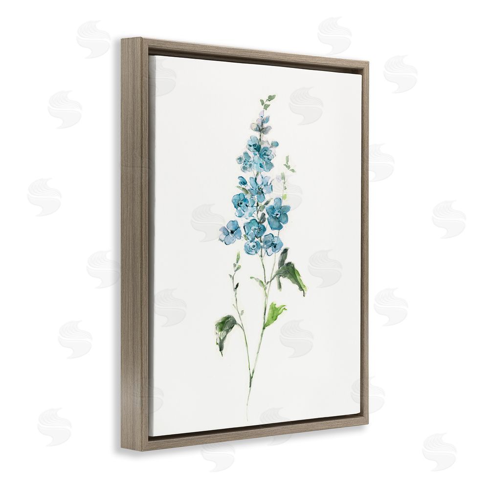 Sally Swatland Natural Spring Herbs Brown Floating Framed Canvas Wall Art