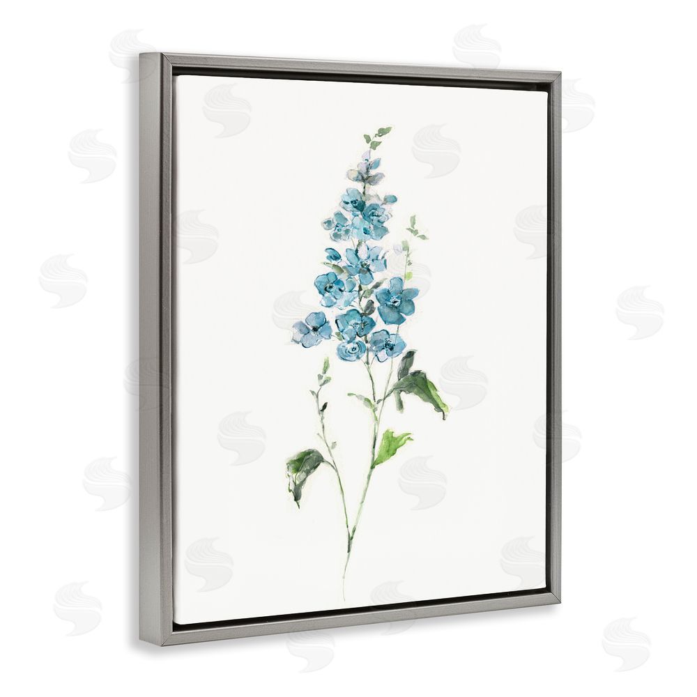 Sally Swatland Natural Spring Herbs Gray Floating Framed Canvas Wall Art