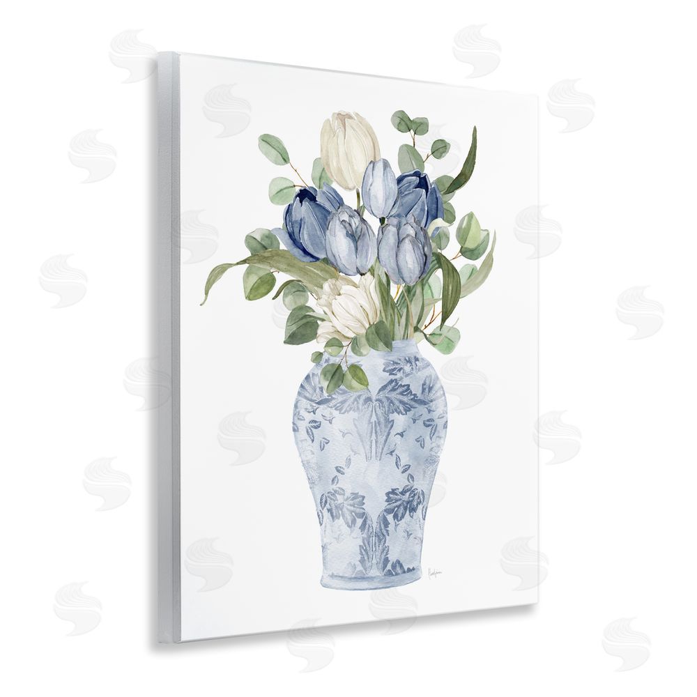 Livi Finn Tulips & Leaves Vase Wall Plaque Printed Art