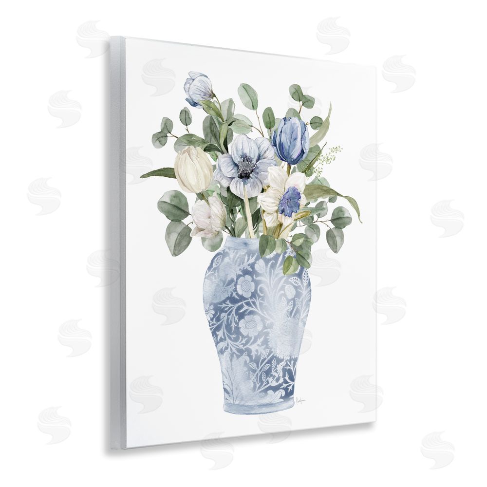 Livi Finn Ornate Vase Tulips Wall Plaque Home Decor Art Print
