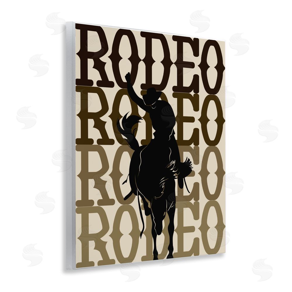 CAD Designs Rodeo Gradient Cowboy Wall Plaque Home Decor Art Print