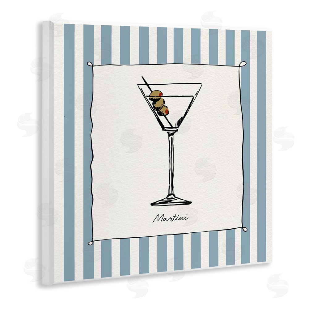Susan Jill Martini Summer Stripes Wall Plaque Home Decor Art Print