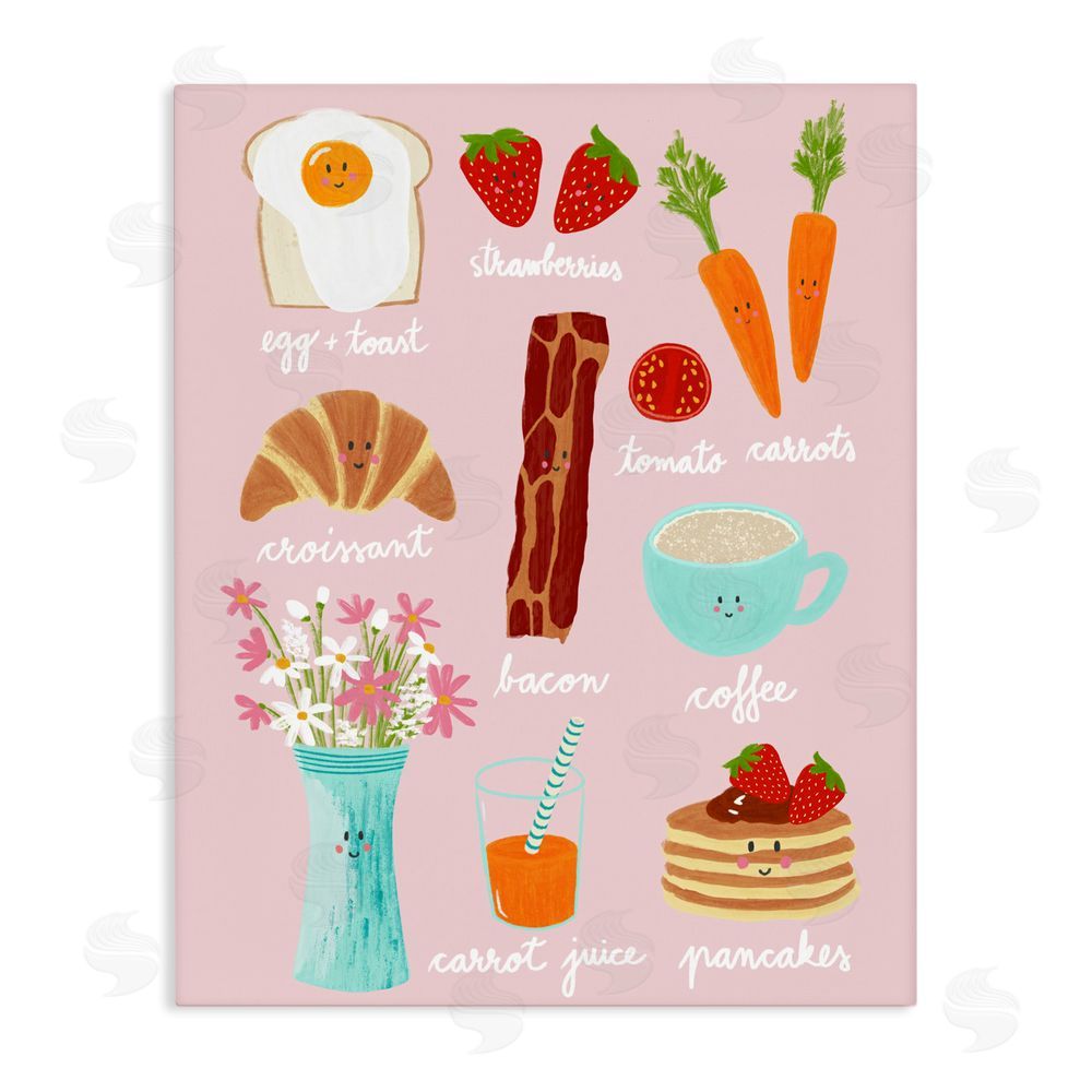 Metka Hiti Lush Summer Breakfast Stretched Canvas Wall Art