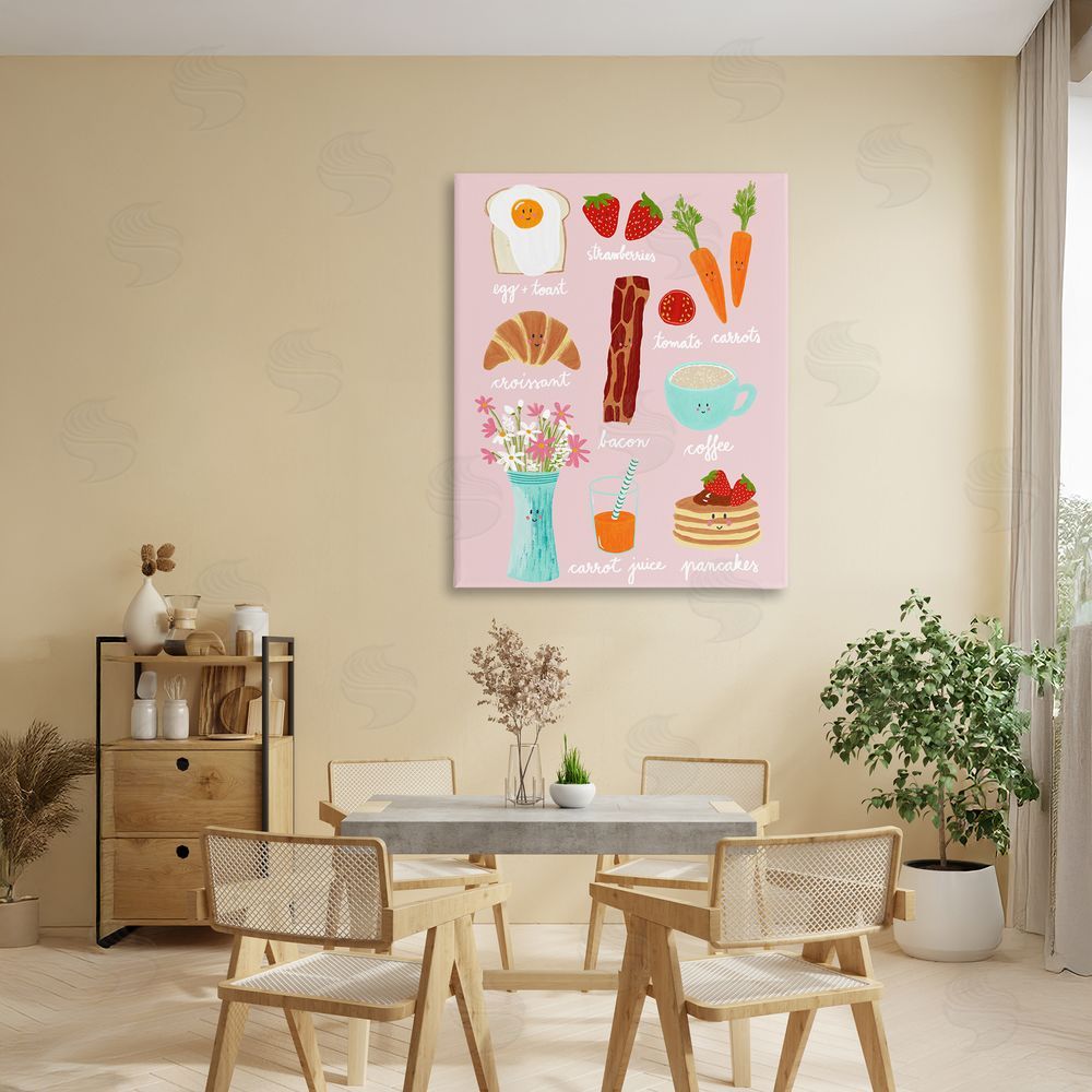 Metka Hiti Lush Summer Breakfast Stretched Canvas Wall Art in Room