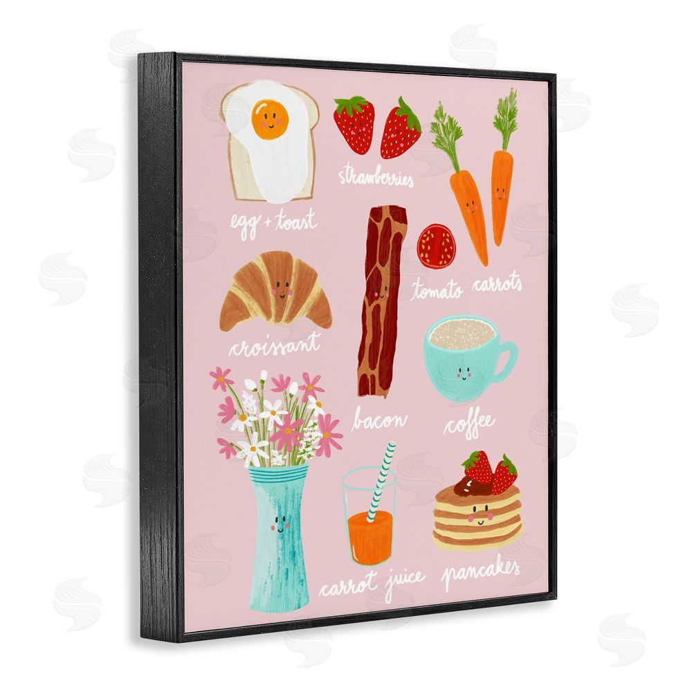 Metka Hiti Lush Summer Breakfast Black Framed Giclee Wall Art