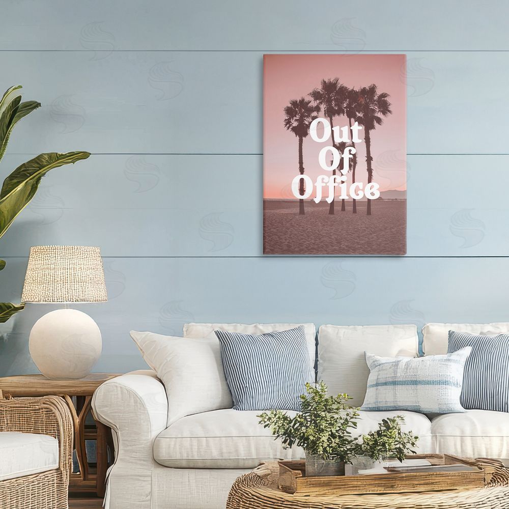 Daphne Polselli Out Of Office Tropical Escape Stretched Canvas Wall Art in Room