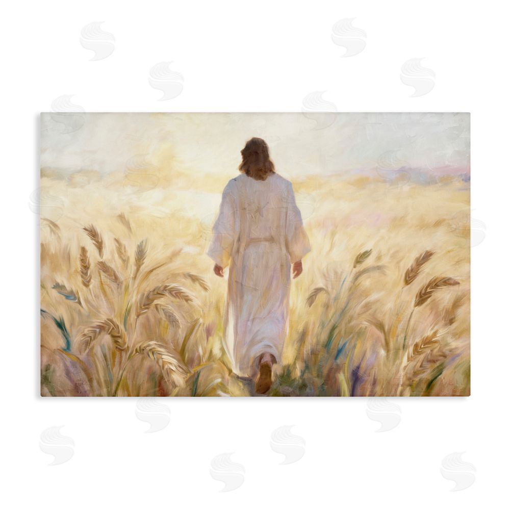 Kim Allen In His Steps Walking Faithfully Stretched Canvas Wall Art
