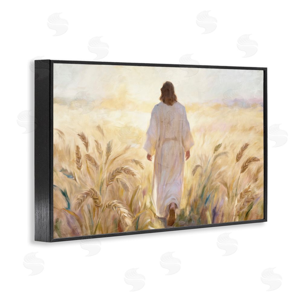 Kim Allen In His Steps Walking Faithfully Black Framed Giclee Wall Art