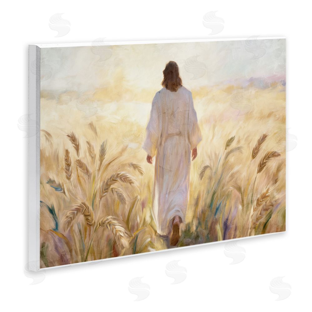Kim Allen In His Steps Walking Faithfully Wall Plaque Home Decor Art Print