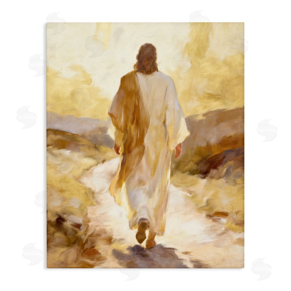 Kim Allen Walk By Faith Sunset Stretched Canvas Wall Art Print