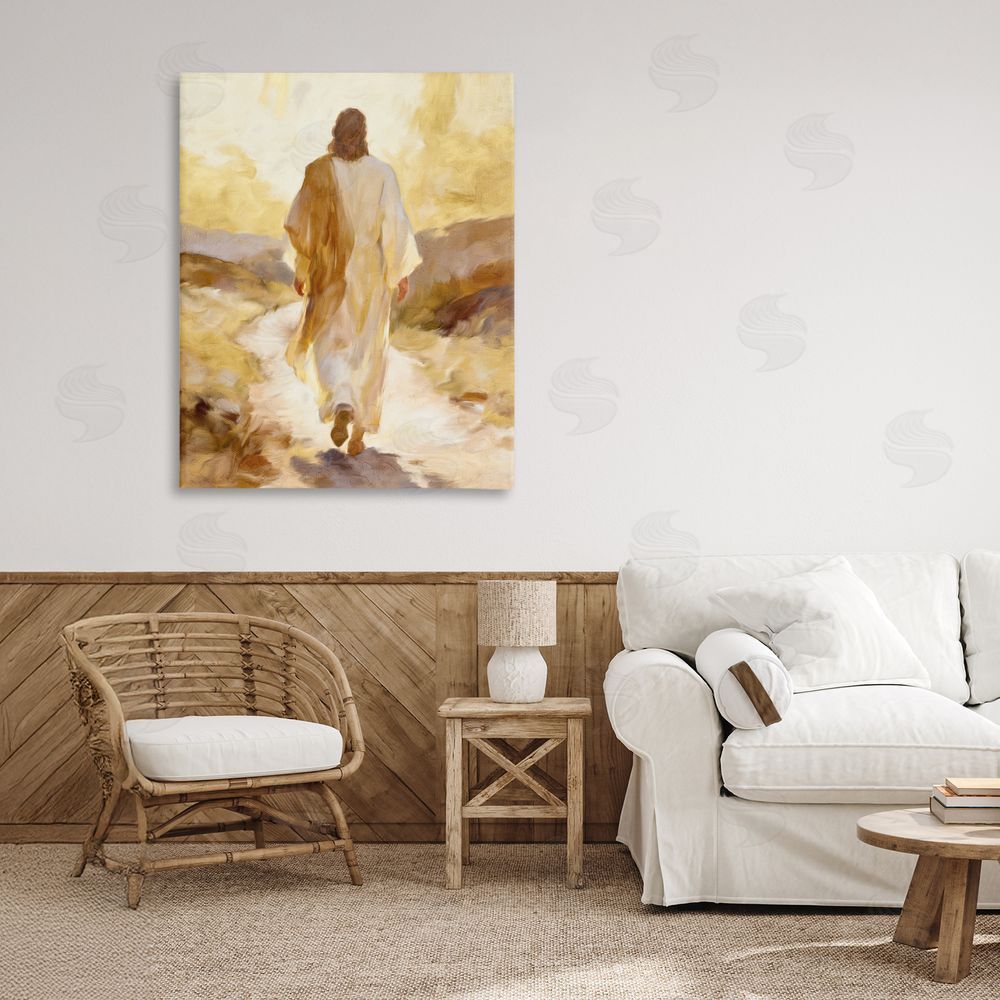 Kim Allen Walk By Faith Sunset Stretched Canvas on Wall