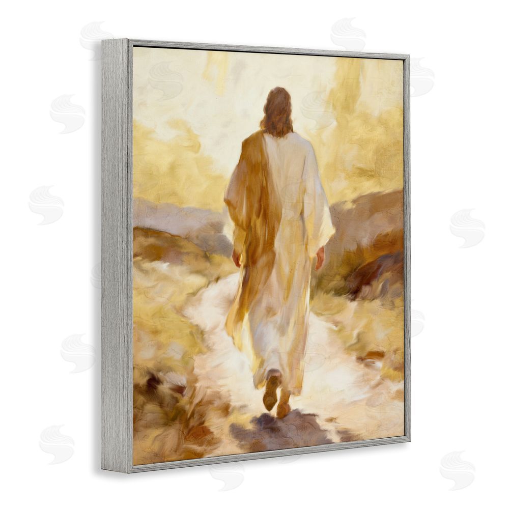 Kim Allen Walk By Faith Sunset Gray Framed Giclee Wall Art Print