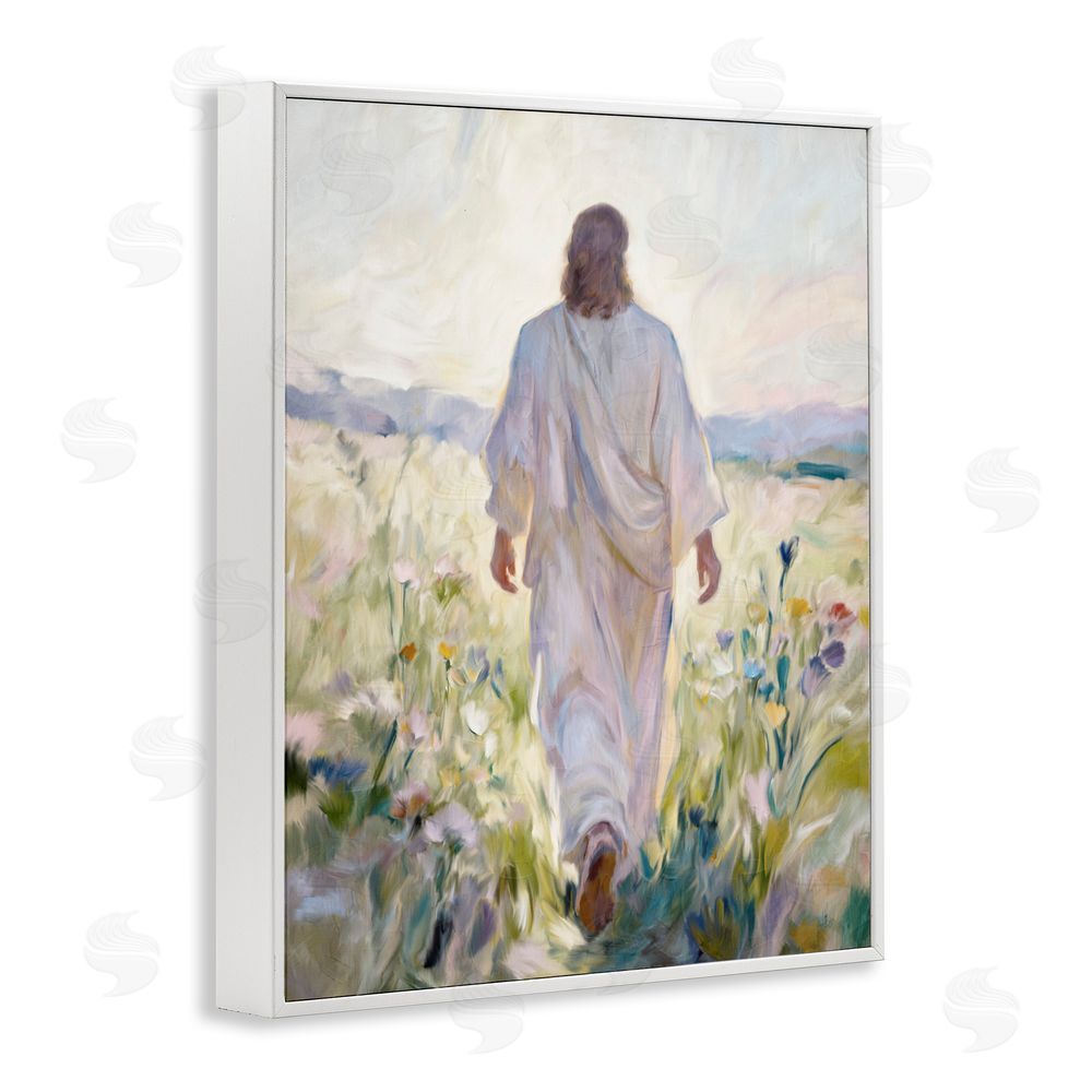 Kim Allen Wildflower Faithful Follower White Framed Giclee Wall Art Print
