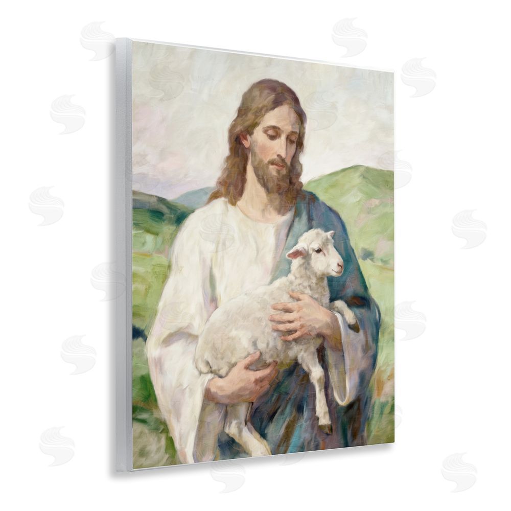 Kim Allen Little Lamb & Spiritual Figure Wall Plaque Home Decor Art Print