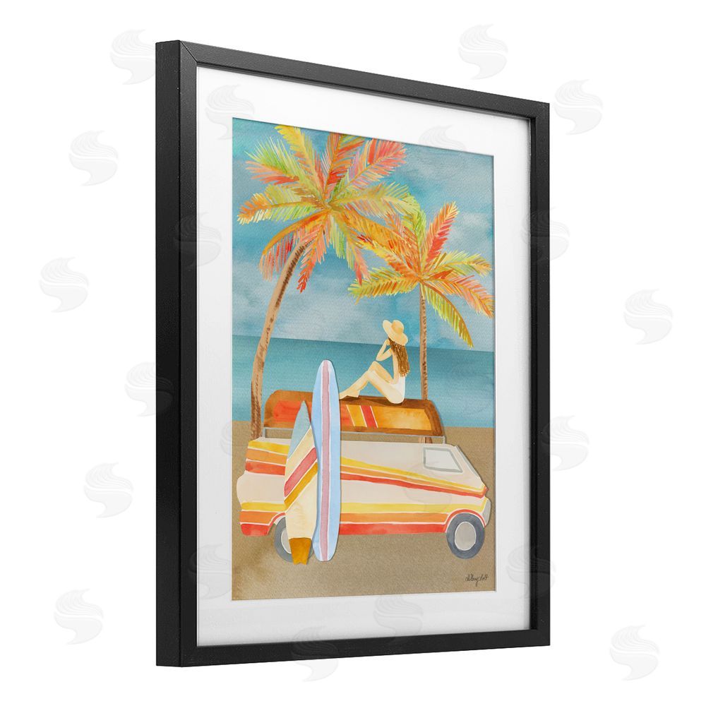 Hillary Holt California Road Trip Black Framed Print Under Glass with Matting Wall Art