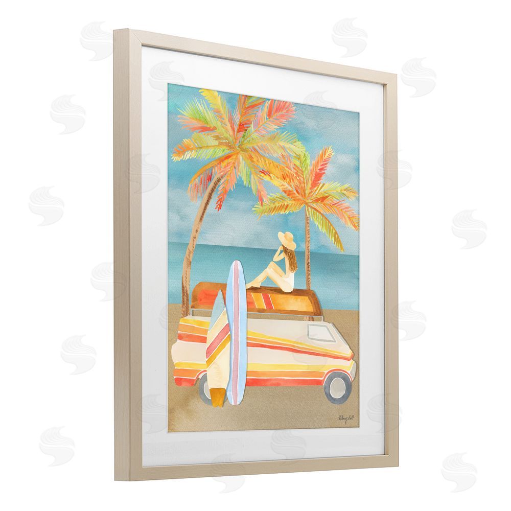 Hillary Holt California Road Trip Brown Framed Print Under Glass with Matting Wall Art
