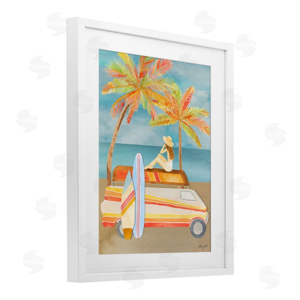 Hillary Holt California Road Trip White Framed Print Under Glass with Matting Wall Art
