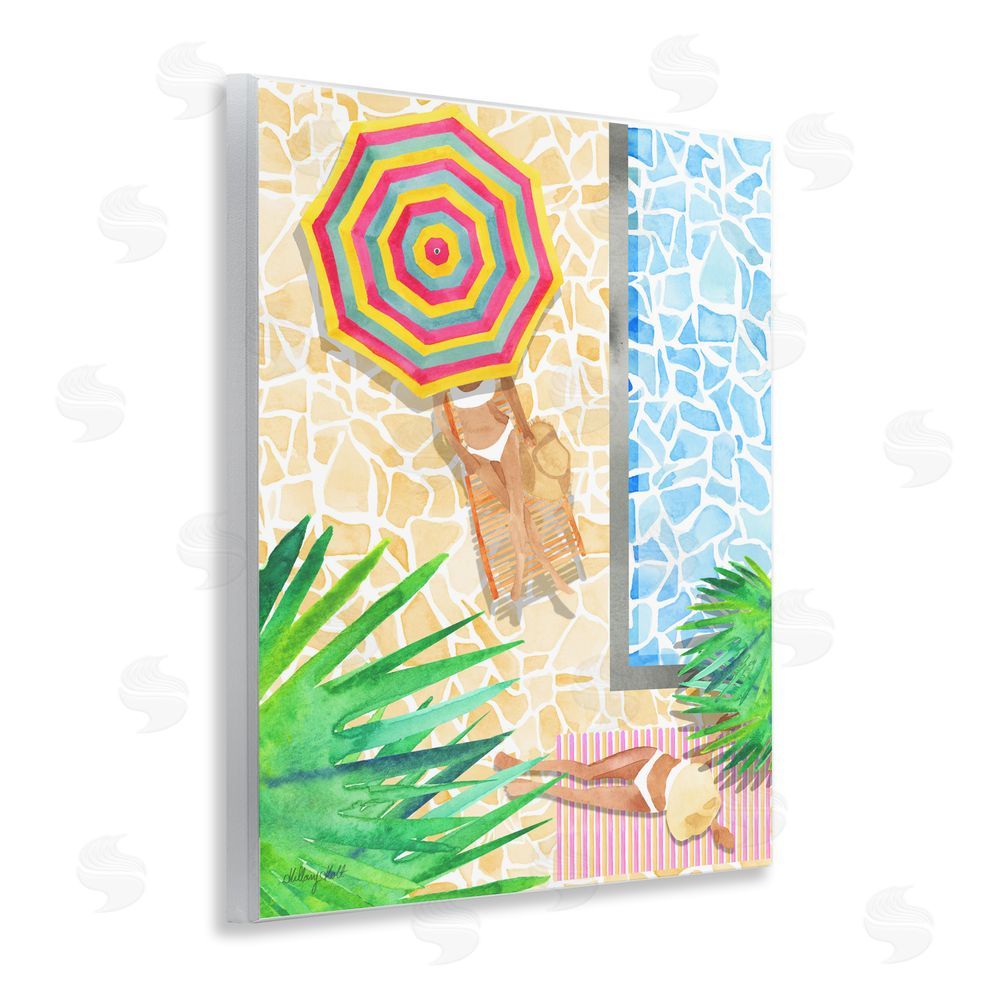 Hillary Holt Poolside Chill Duo Wall Plaque Home Decor Art Print