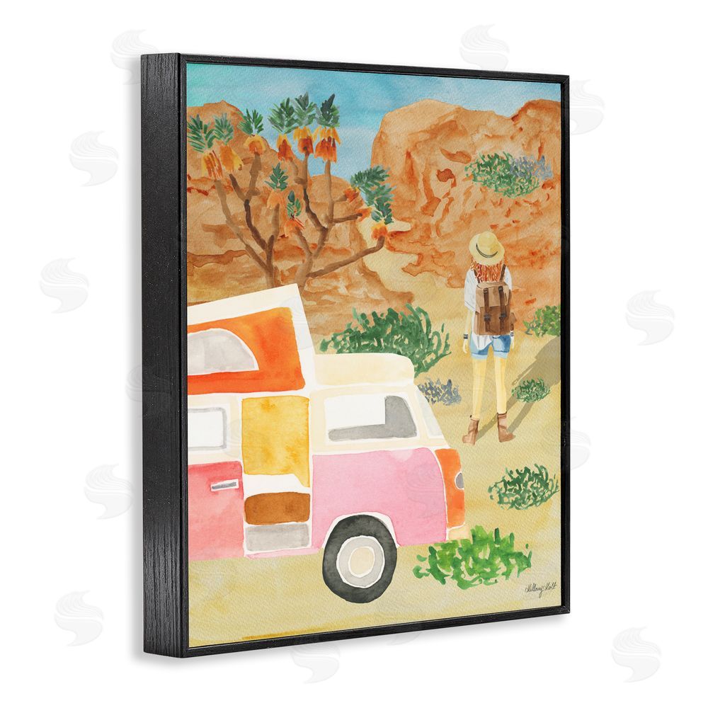 Hillary Holt Mojave Desert Road Trip Black Framed Giclee Wall Art