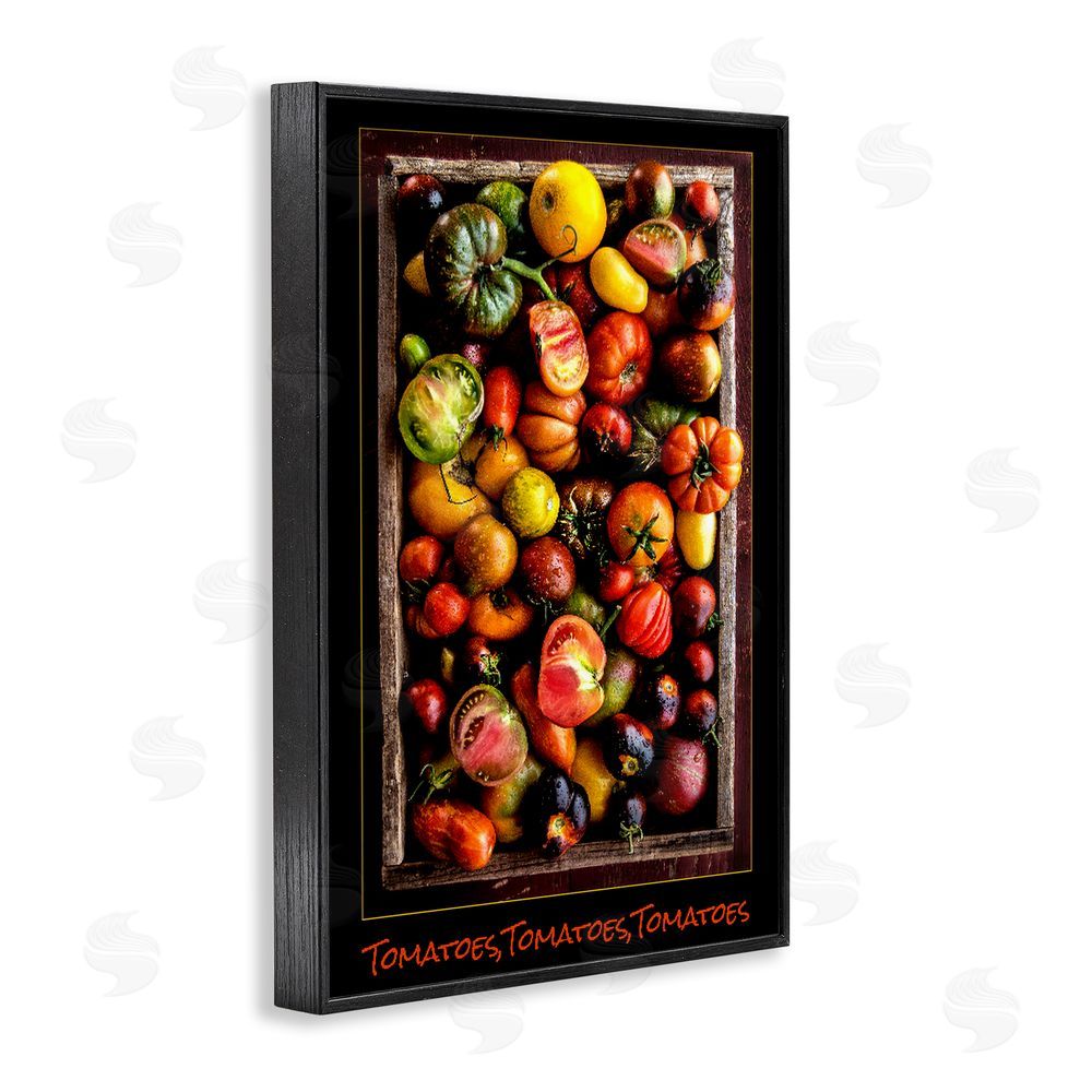 Carl Kravats Ripe & Bountiful Tomato Harvest Black Framed Giclee Wall Art