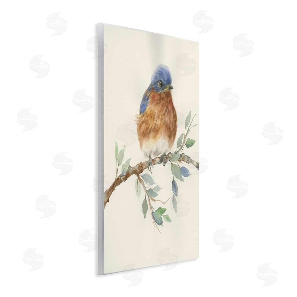 Cady Driver Songbird Perched on Branch Wall Plaque Printed Art