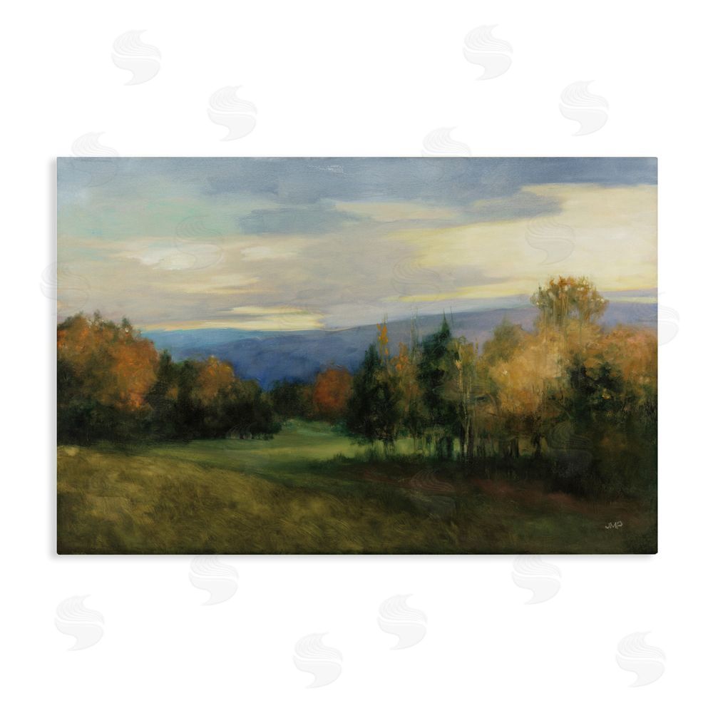 Julia Purinton October Meadow Countryside Stretched Canvas Wall Art