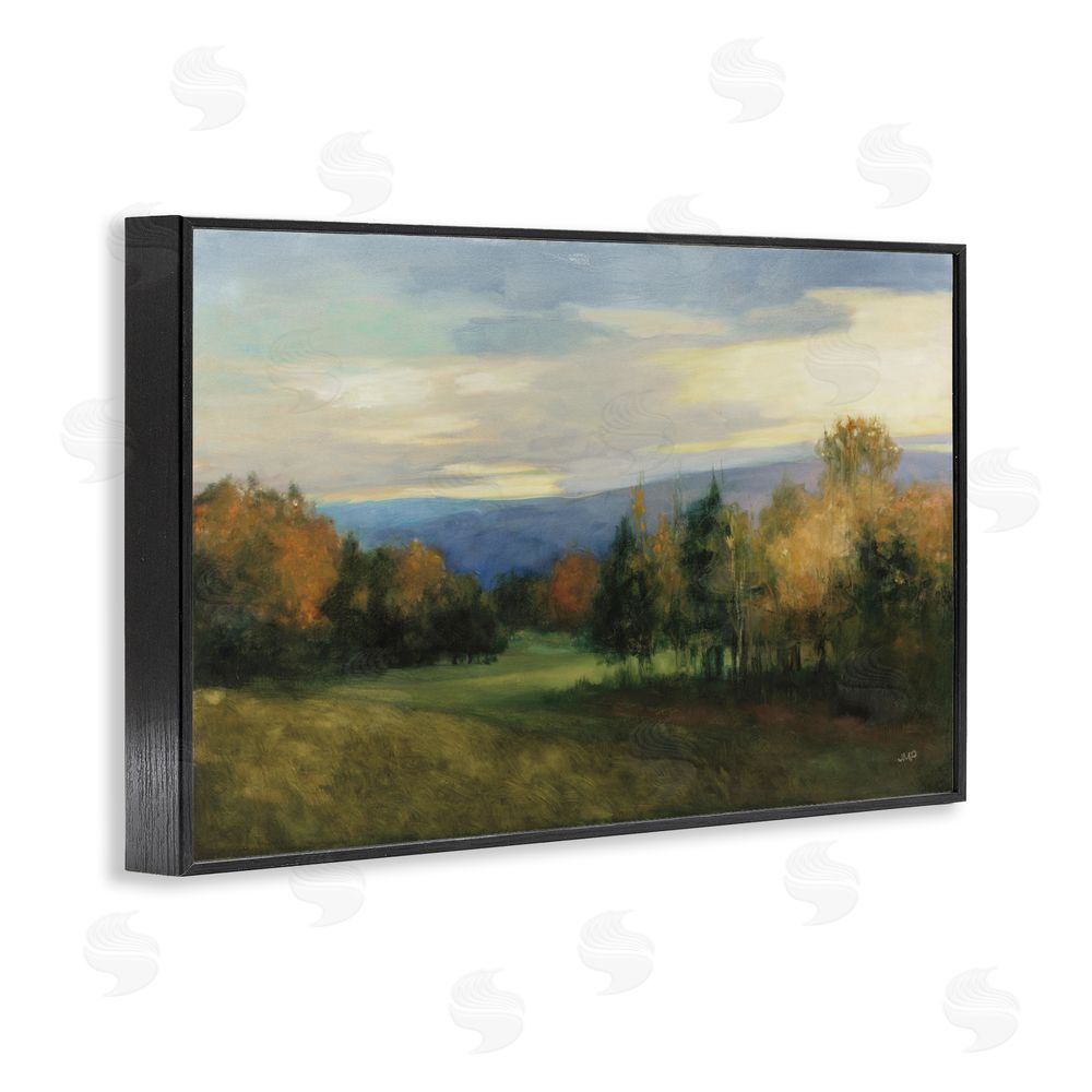 Julia Purinton October Meadow Countryside Black Framed Giclee Wall Art