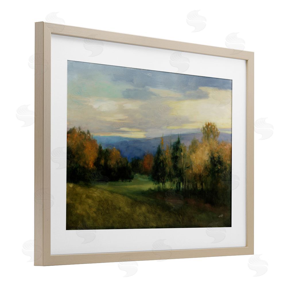 Julia Purinton October Meadow Countryside Brown Framed Print Under Glass Wall Art