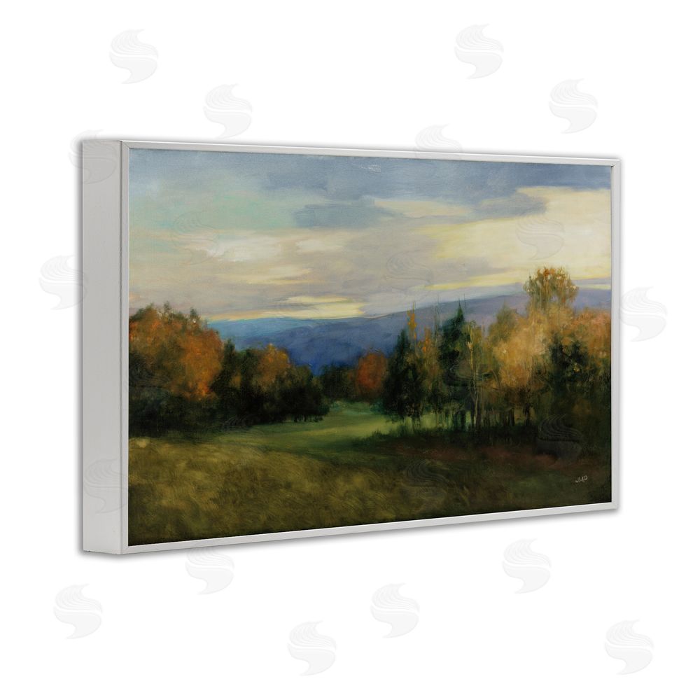 Julia Purinton October Meadow Countryside White Framed Giclee Wall Art
