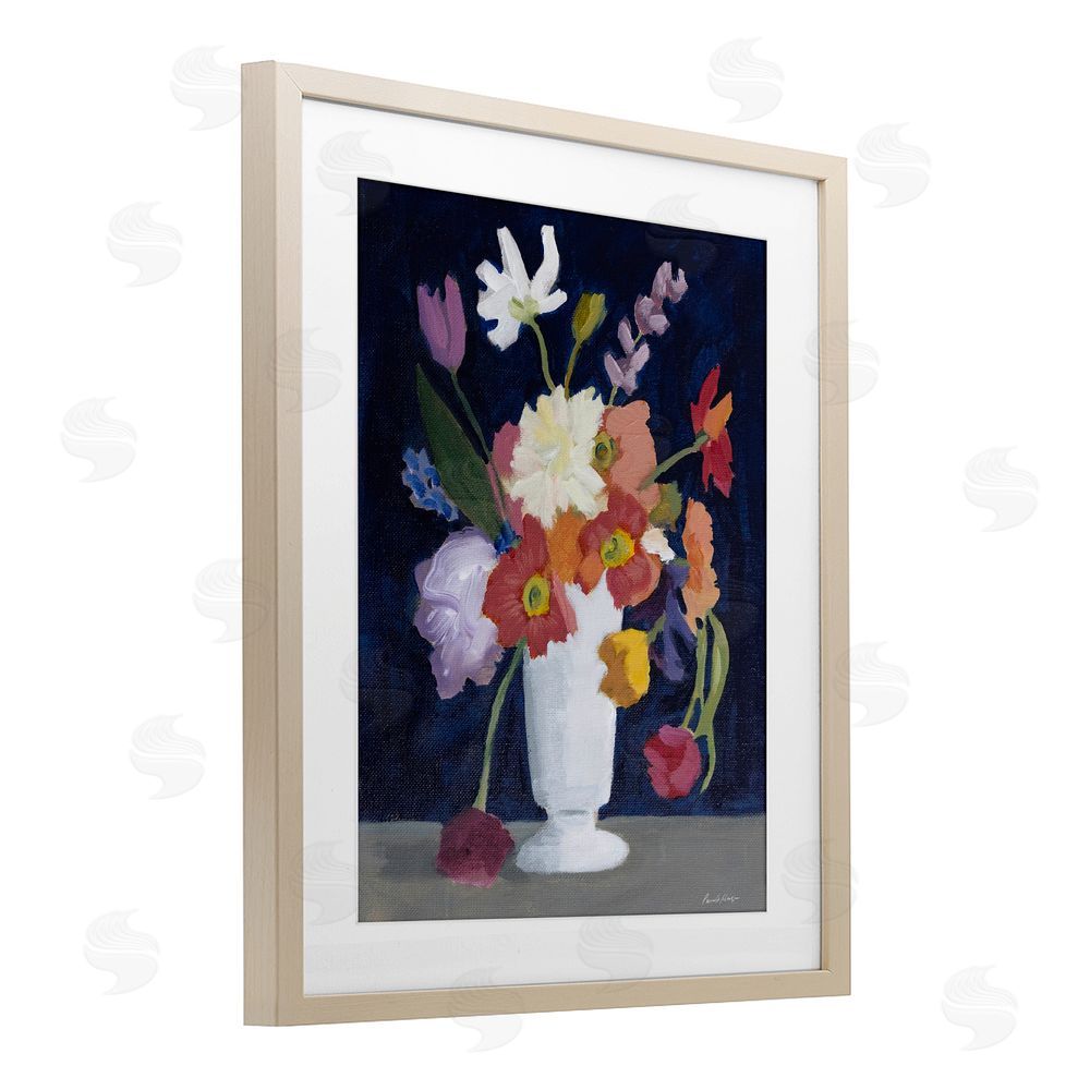 Pamela Munger Bountiful Collection of Florals Brown Framed Print Under Glass Wall Art