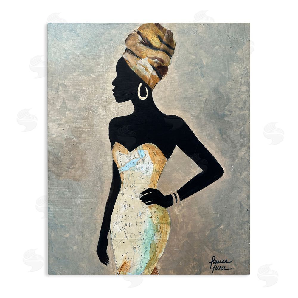 Lauren Luna Motherland Muse Fashion Portrait Stretched Canvas Wall Art