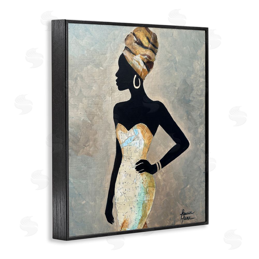 Lauren Luna Motherland Muse Fashion Portrait Black Framed Giclee Wall Art