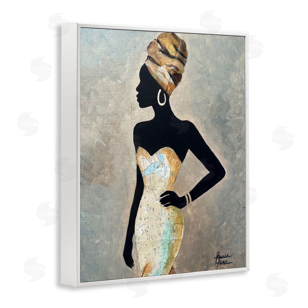 Lauren Luna Motherland Muse Fashion Portrait White Framed Giclee Wall Art