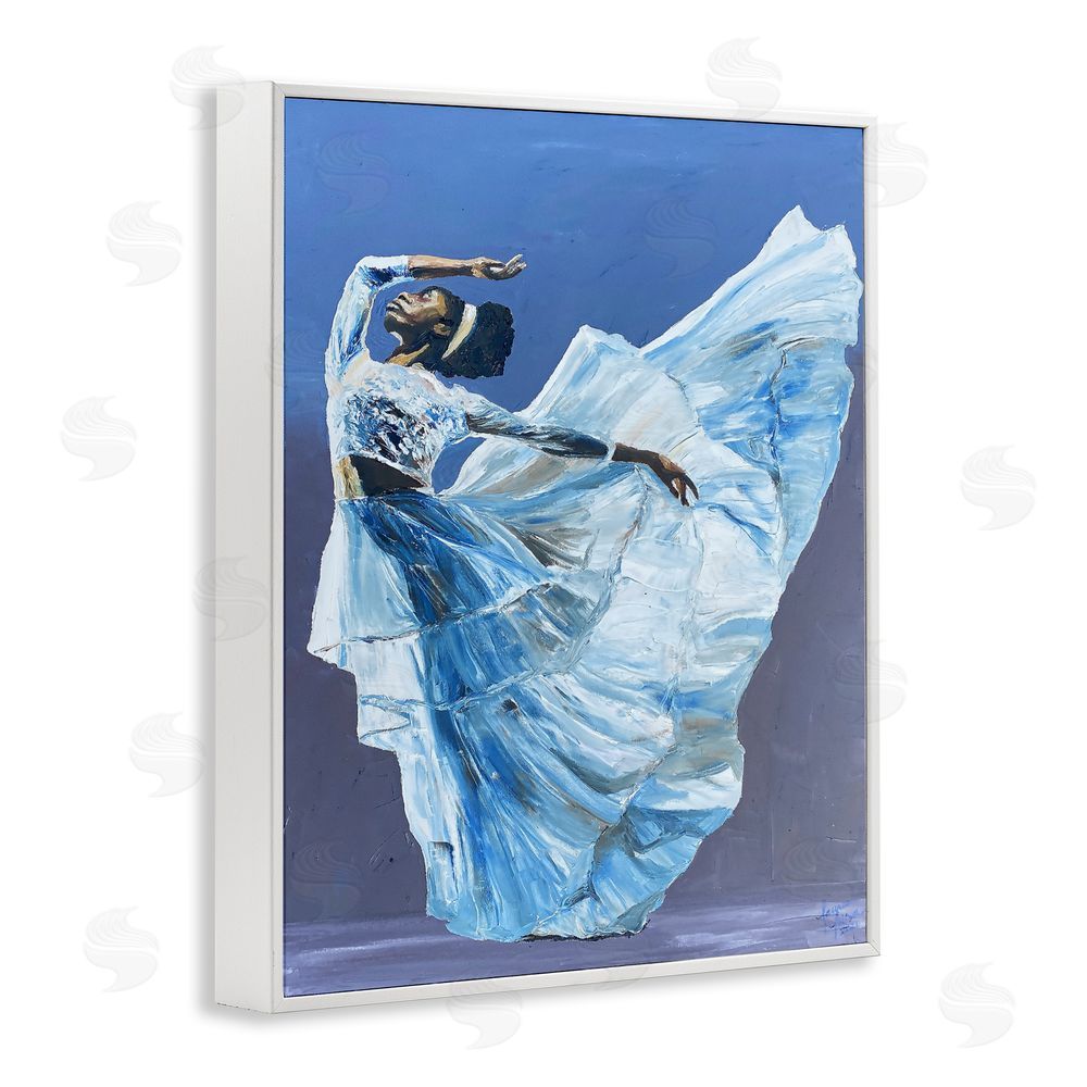 Lauren Luna Young Queen Dancer White Framed Giclee Wall Art Print