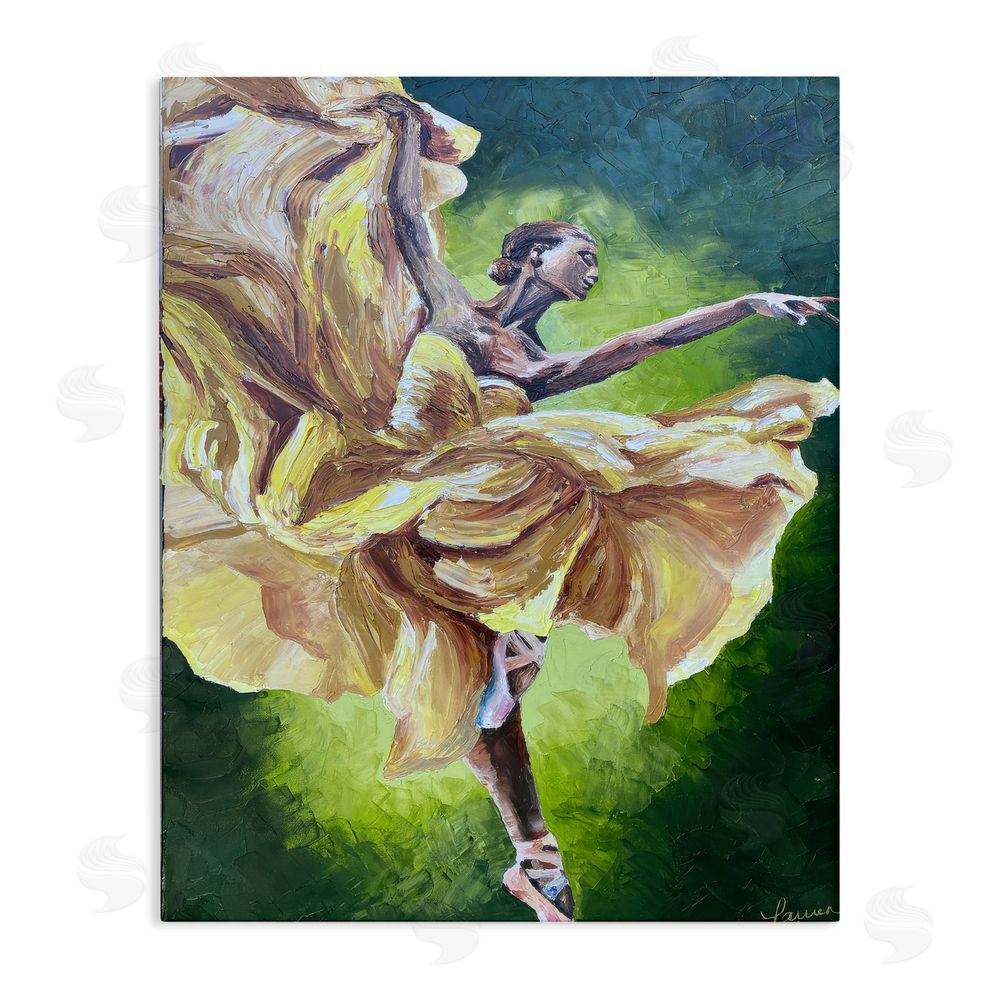 Lauren Luna Primavera Ballet Dancer Stretched Canvas Wall Art