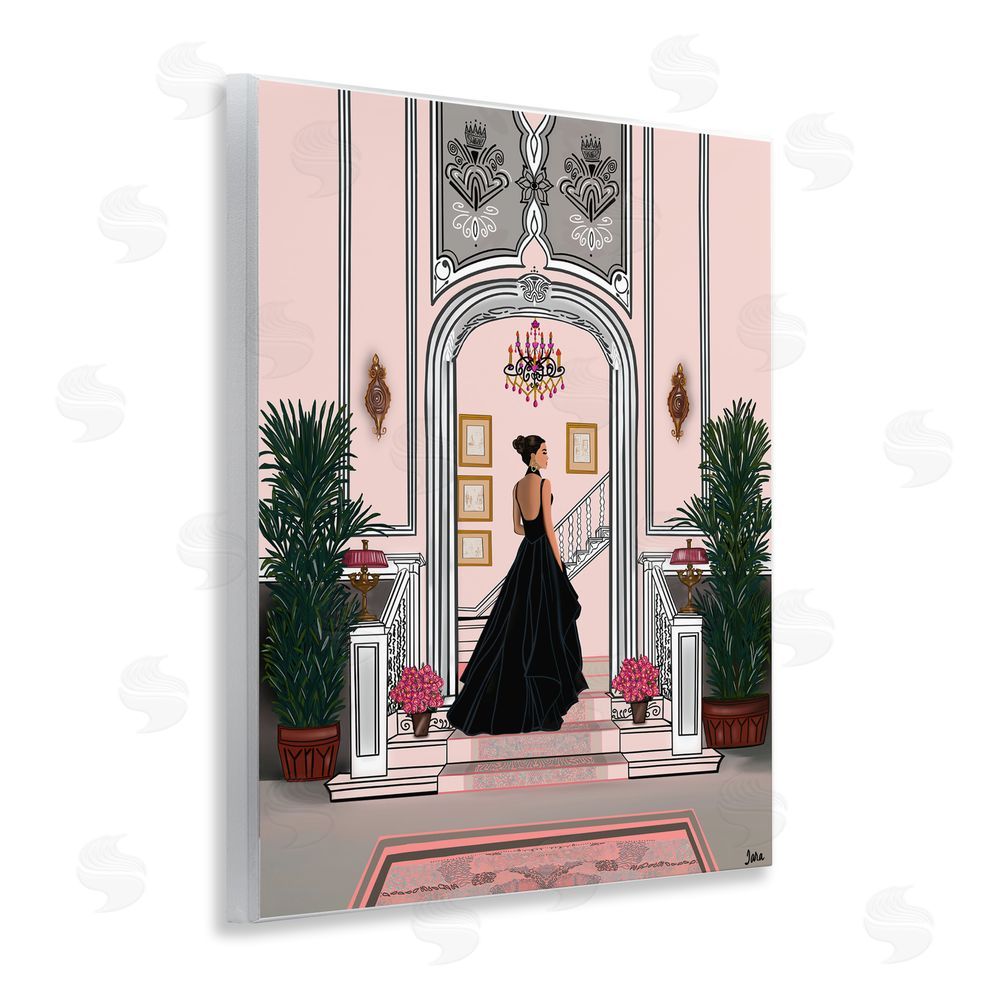 Tara Boone Mansion Girl in Gown Wall Plaque Home Decor Art Print