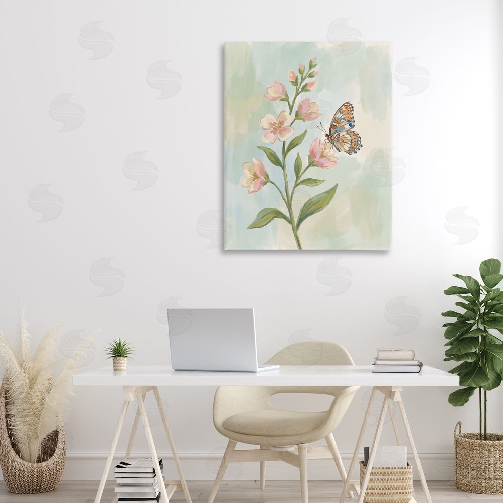 Imagine It Images Butterfly on Dogwood Blooms