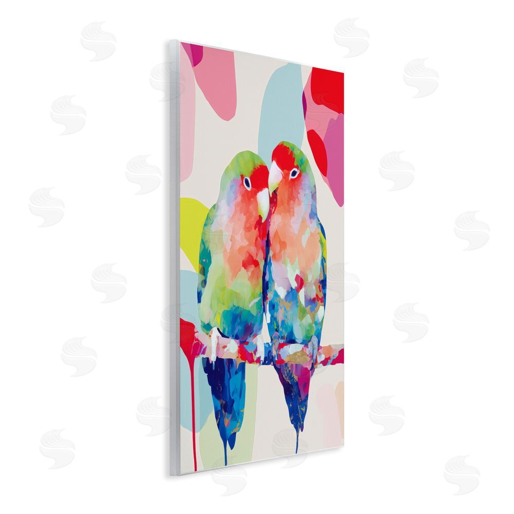 Chromatic Storm Studio Lovebirds on a Branch Wall Plaque Home Decor Art Print