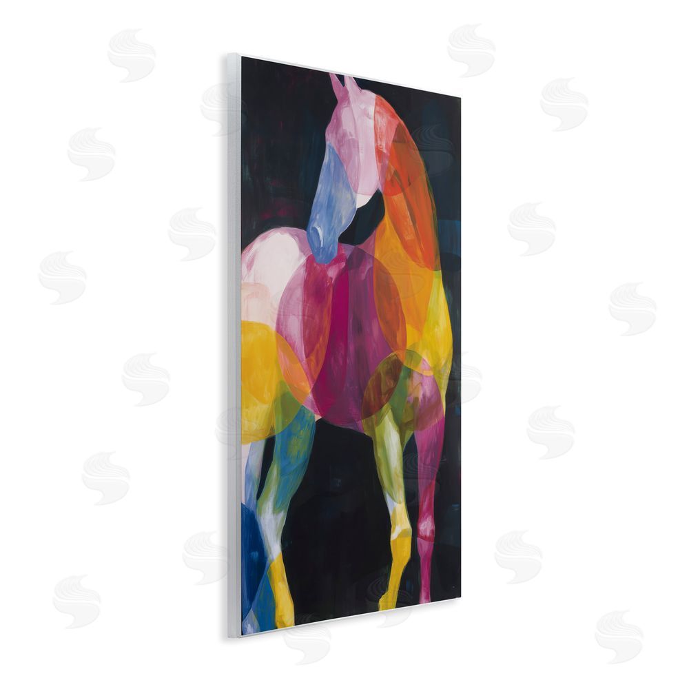 Chromatic Storm Studio Prism Horse Abstraction Wall Plaque Home Decor Art Print