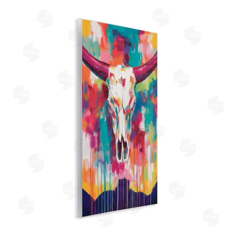 Chromatic Storm Studio Spirit Of The West Skull Wall Plaque Printed Art