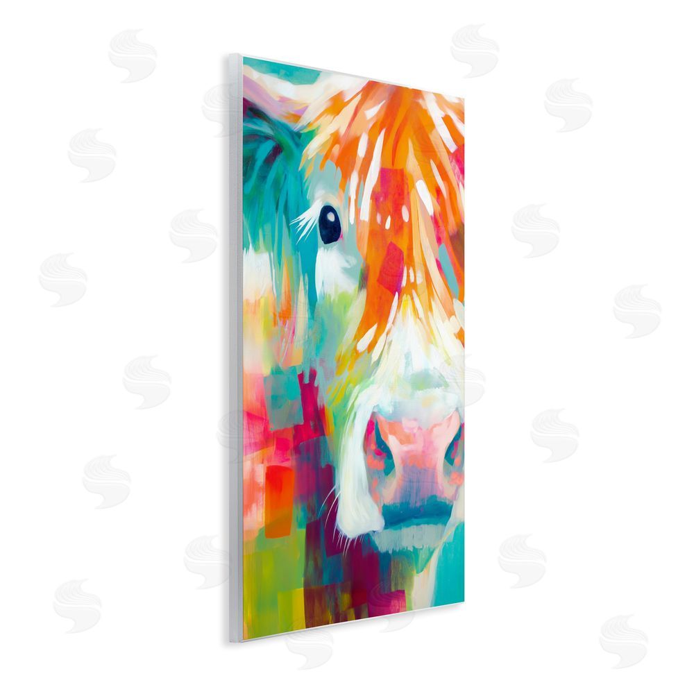 Chromatic Storm Studio Highland Portrait in Brights Wall Plaque Home Decor Art Print