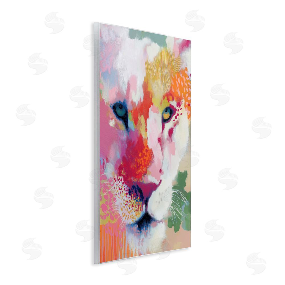 Chromatic Storm Studio Lion Eyes with Intense Gaze Wall Plaque Home Decor Art Print