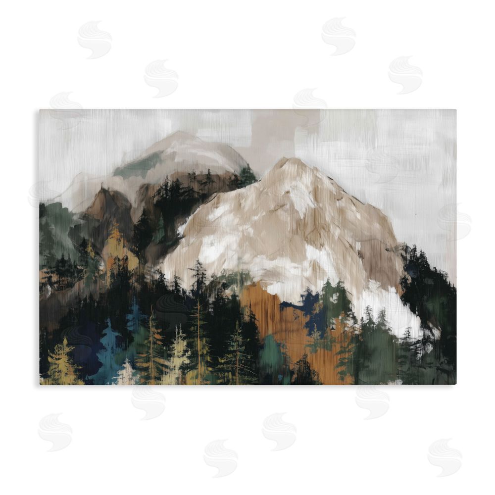 Chromatic Storm Studio Rugged Mountain Peaks Stretched Canvas Wall Art