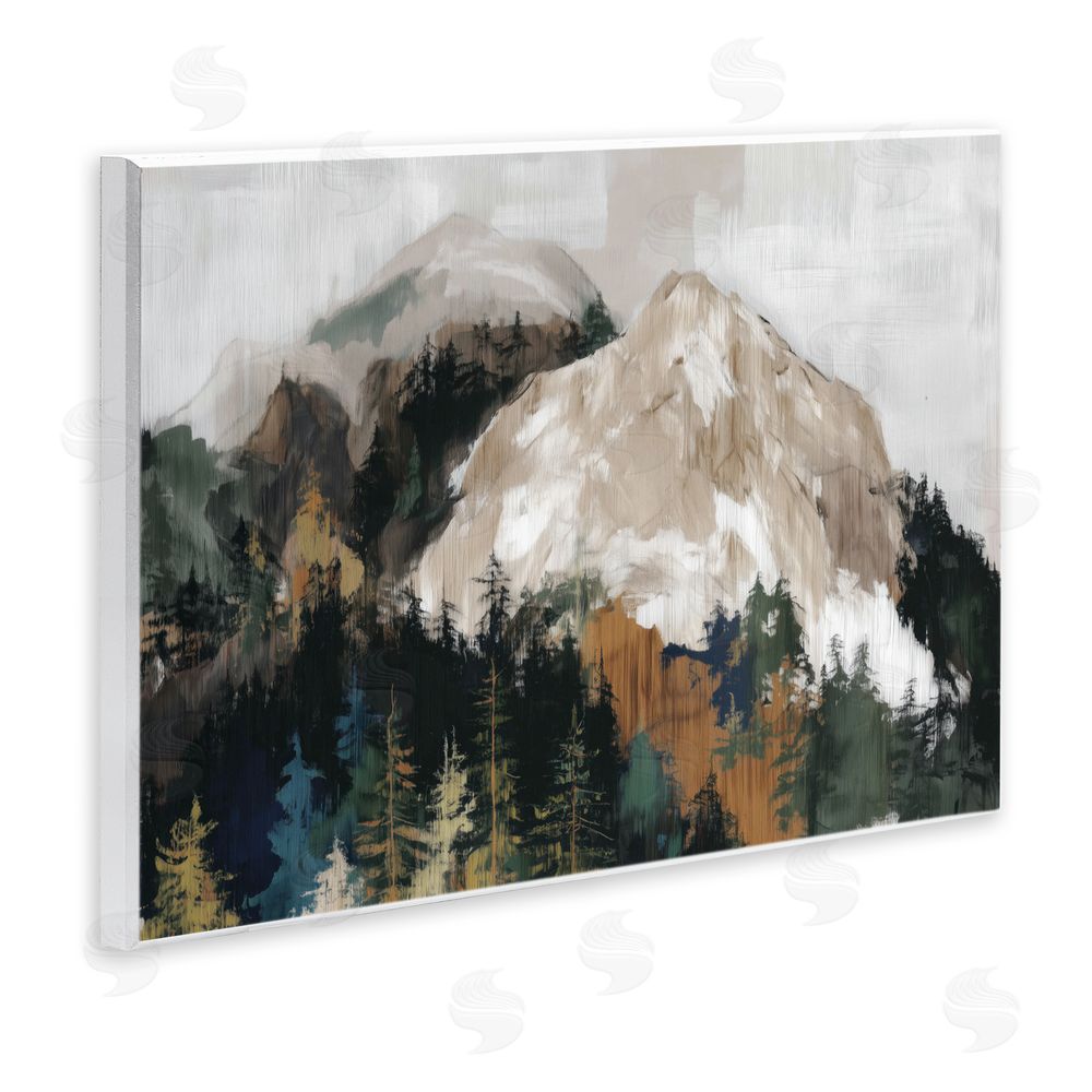 Chromatic Storm Studio Rugged Mountain Peaks Wall Plaque Home Decor Art Print