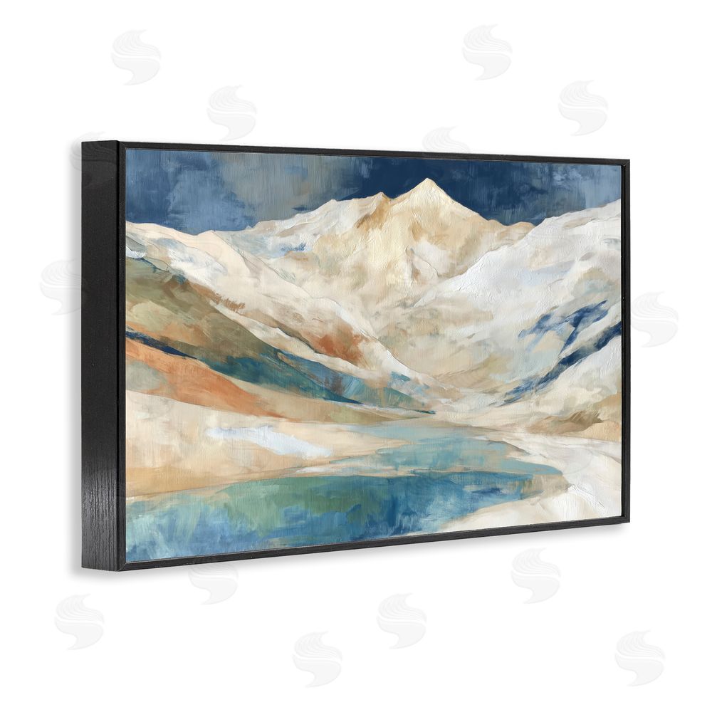 Chromatic Storm Studio Glacial Valley in Alaska Range Black Framed Giclee Wall Art